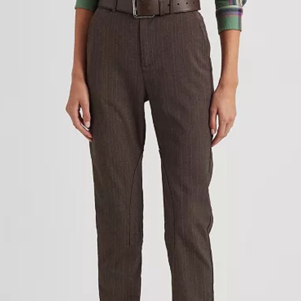 Lauren Ralph Lauren brown Jodhpur herringbone pants 18W NWT